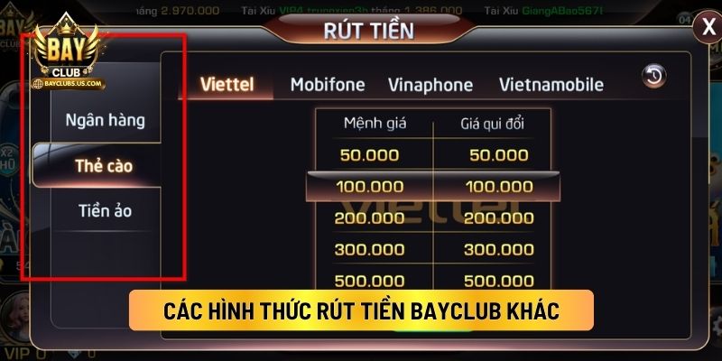 Rút Tiền Bayclub: Hướng Dẫn Nhận Tiền Thưởng Chuyển Về Ngân Hàng 3 Các Hình Thức Rút Tiền Bayclub Khác